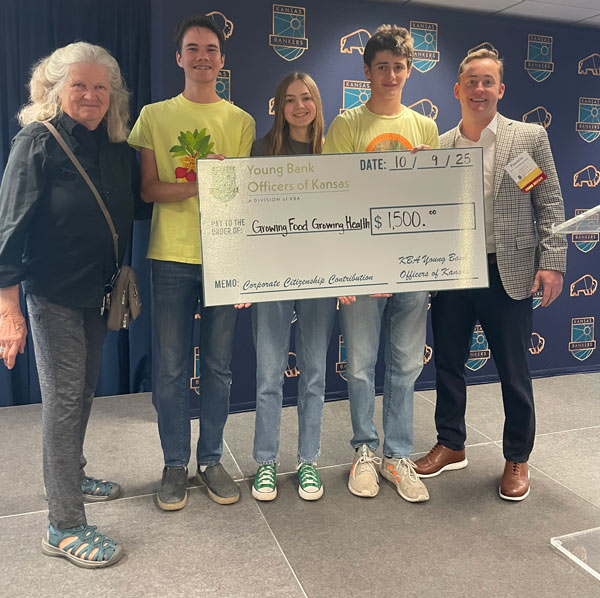As part of their Corporate Citizenship initiative, YBOK donated $1,500 to Growing Food Growing Health to continue supporting the Lawrence community with food donations.